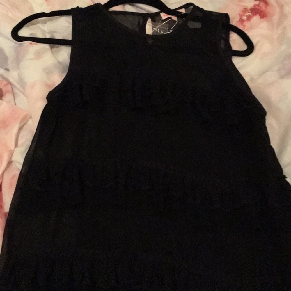 black mesh dress